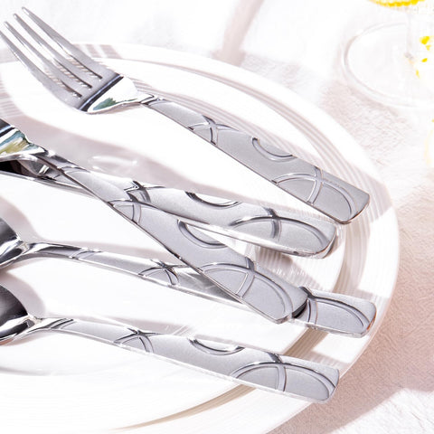 HIKAA mirror-polished stainless steel detail highlighting easy-clean finish