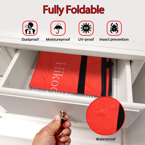 HikooLSS folded compact bag saving closet space when not in use
