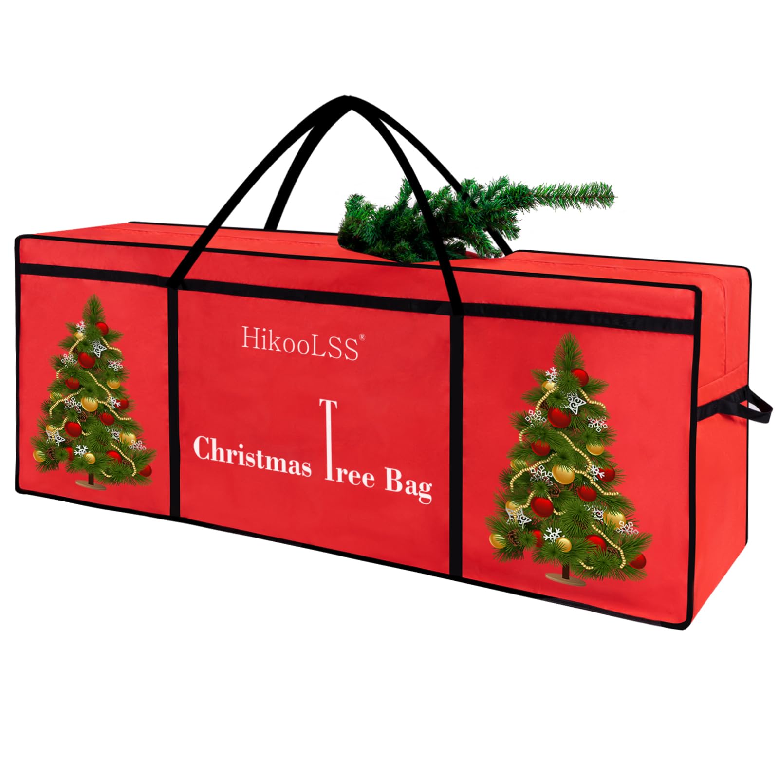 HikooLSS front view of full-size tree bag showing roomy storage benefit