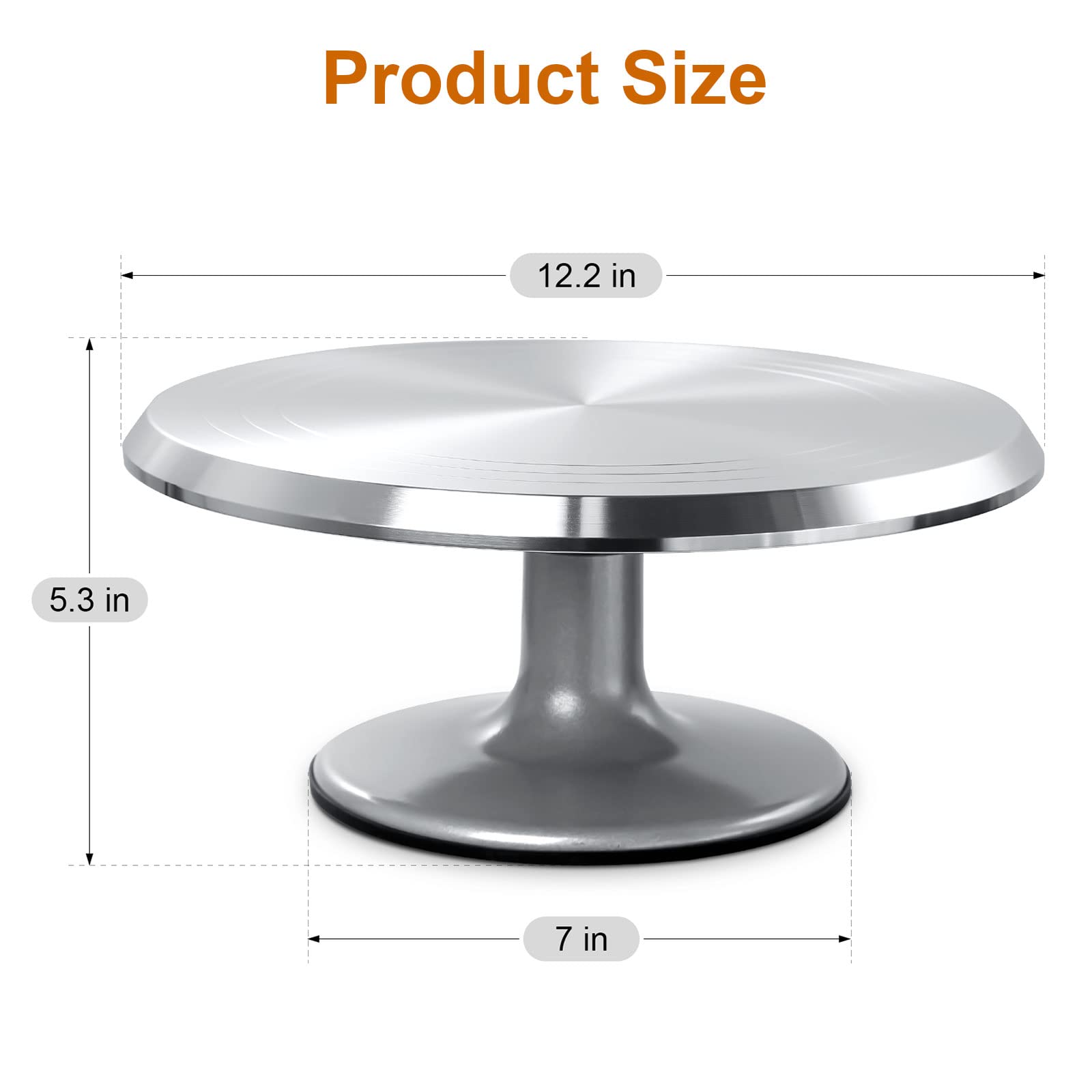 himaly close-up of polished top plate highlighting smooth rotation and easy cleanup