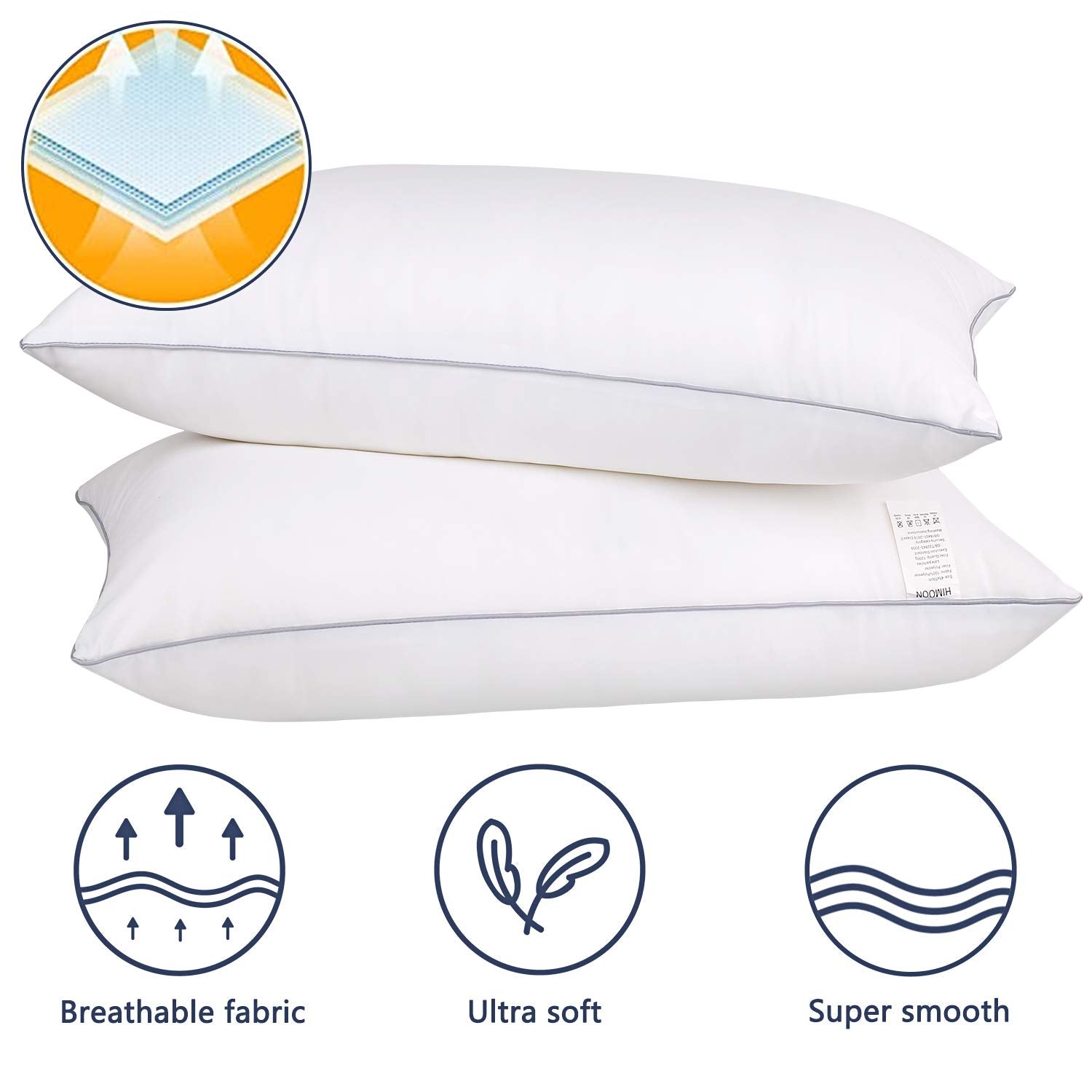 HIMOON microfiber cover close-up highlighting soft skin-friendly texture