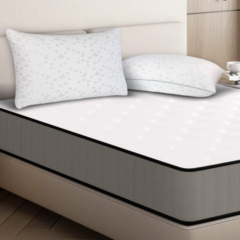 HIMOON king pillow next to ruler showing true-to-size scale benefit
