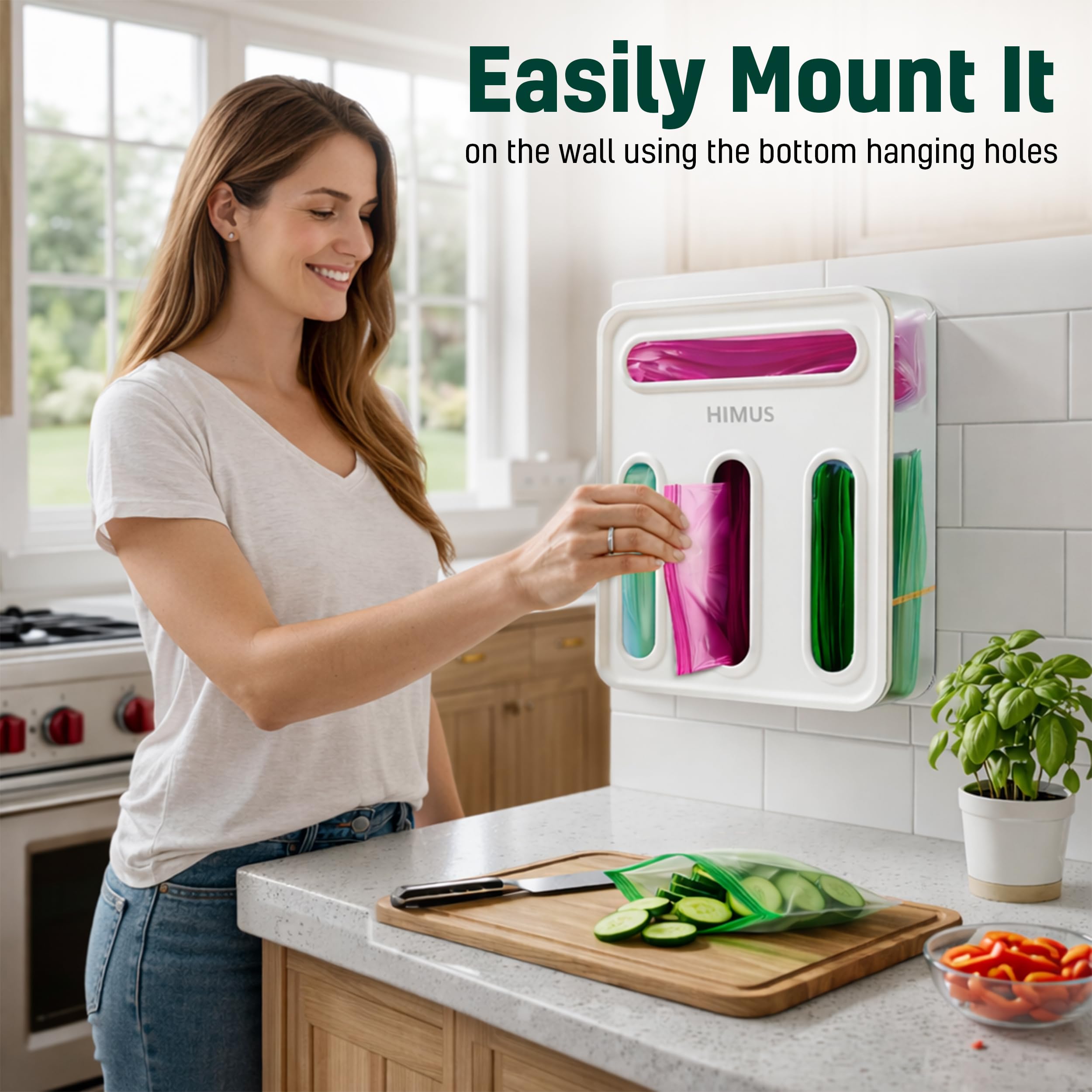 HIMUS tucked into a kitchen drawer maximizing countertop space and order