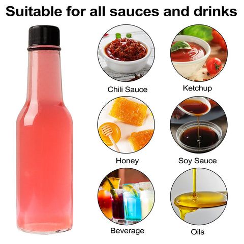 HINGWAH bottles filled with colorful hot sauces displaying product visibility benefit