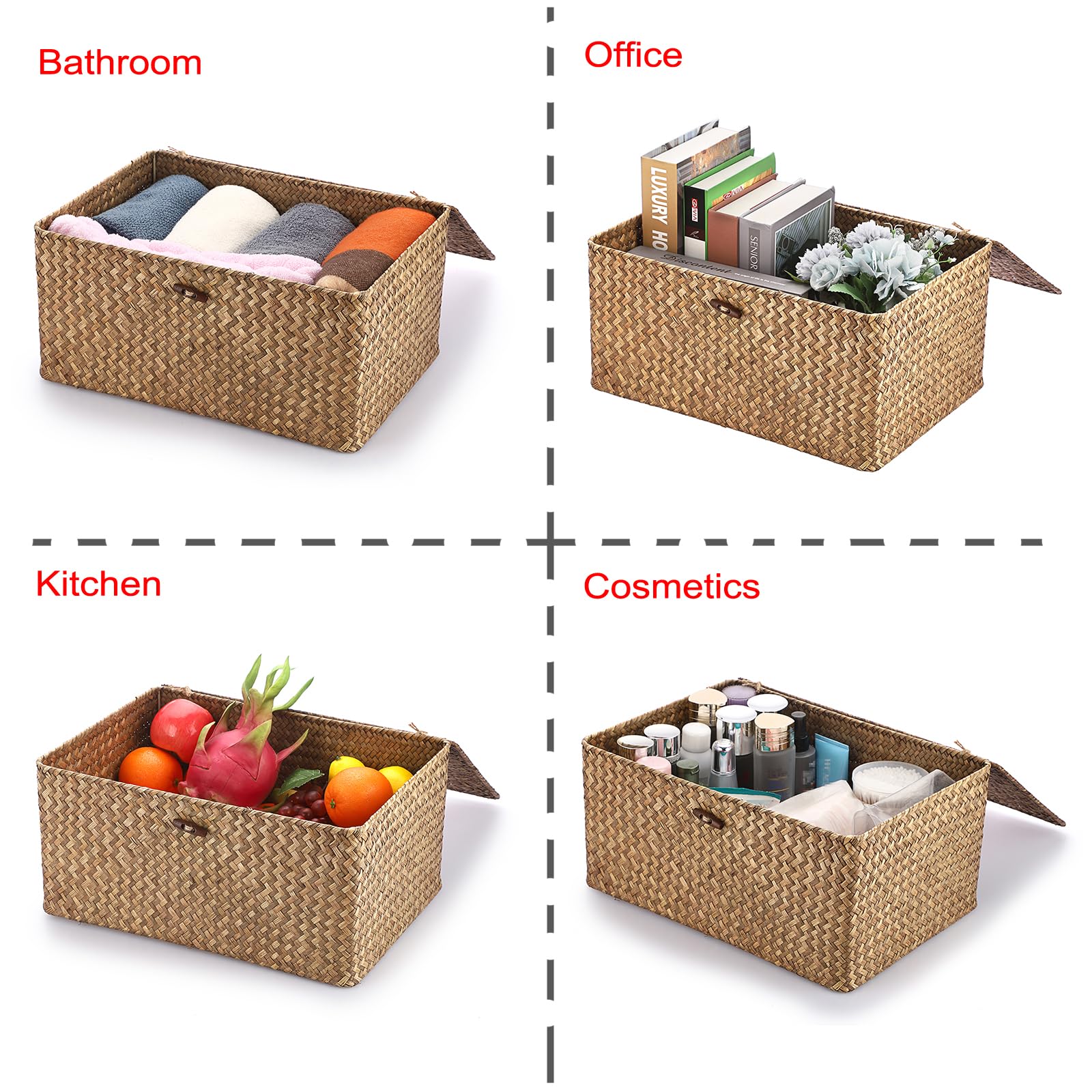 Hipiwe basket on bathroom vanity organizing products and improving countertop order