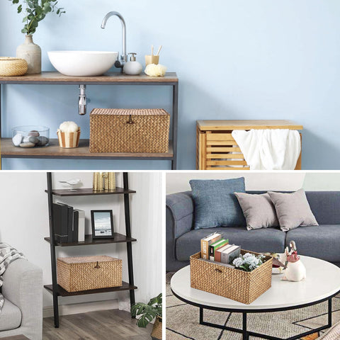 Hipiwe open basket revealing interior space ready for toiletries or snacks
