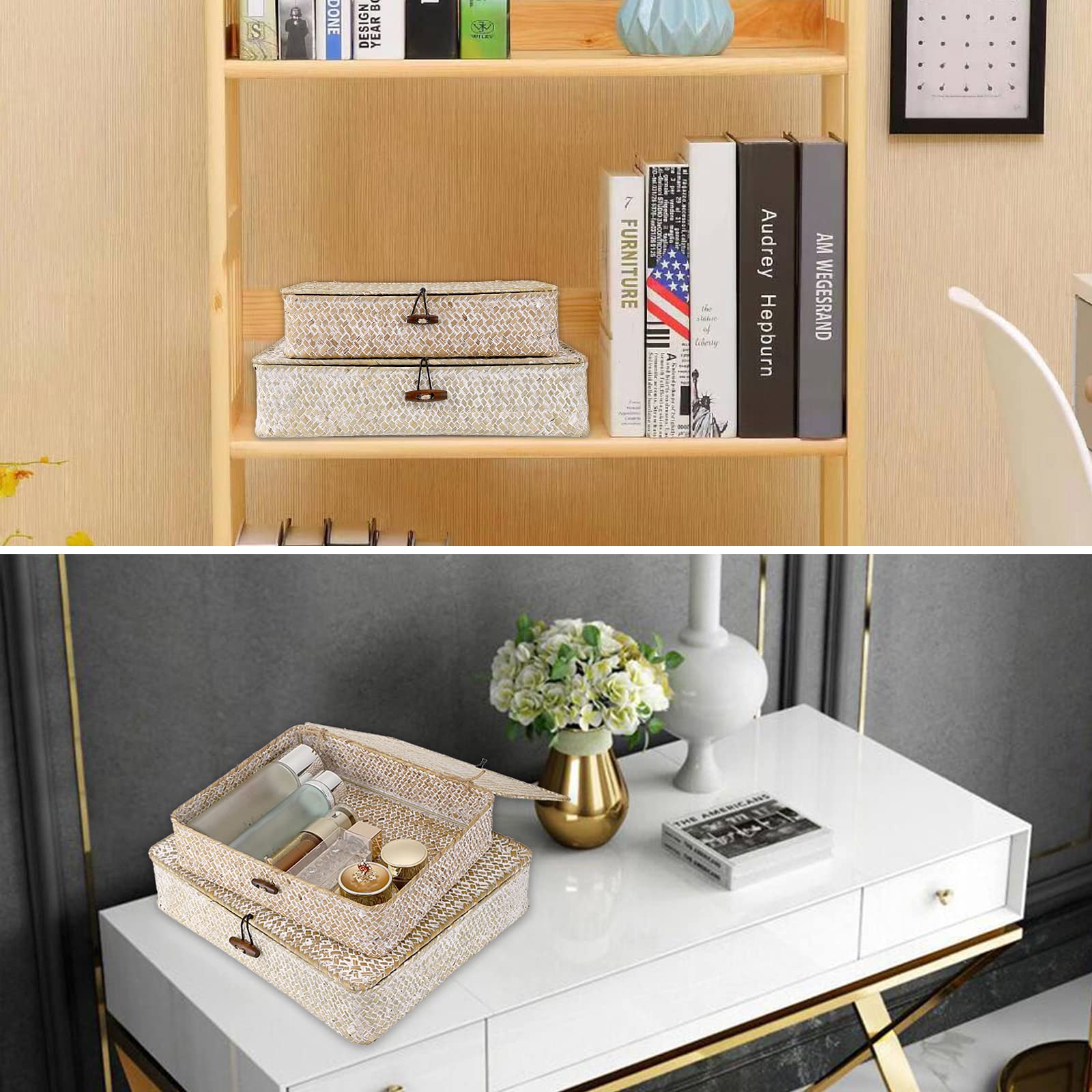 Hipiwe on shelf beside books showing compact scale and neatness