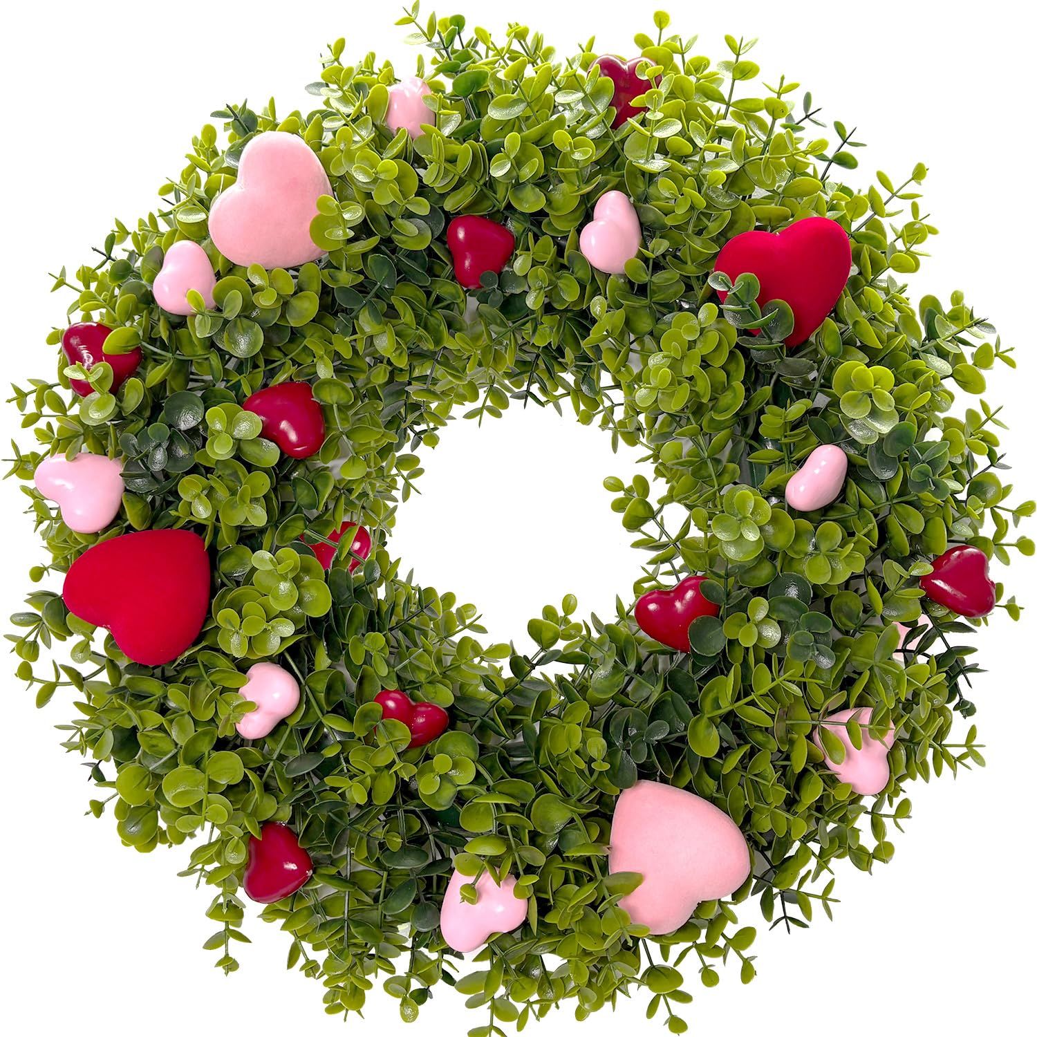 HipTree front view wreath on door, welcoming seasonal charm