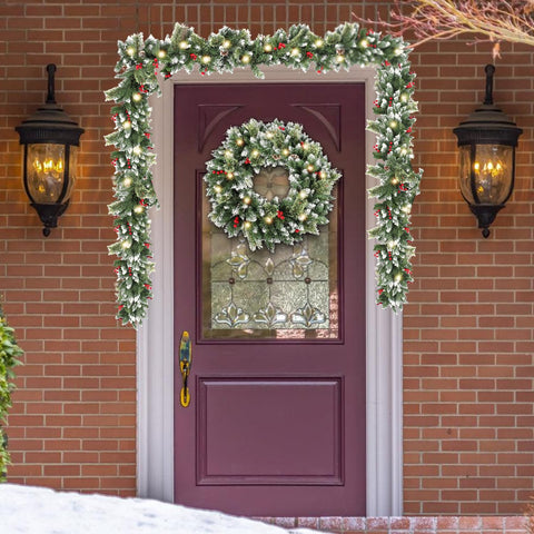 HipTree garland decorated with ornaments showing easy customization benefit