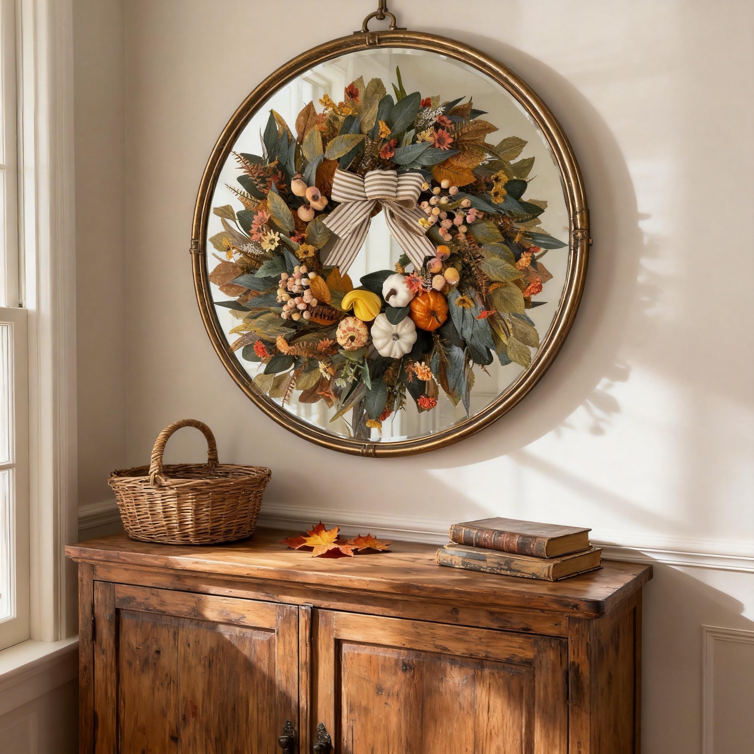HipTree displayed on mantel to create cozy seasonal indoor styling