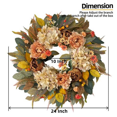 HipTree wreath side profile showing full depth and sturdy lightweight frame
