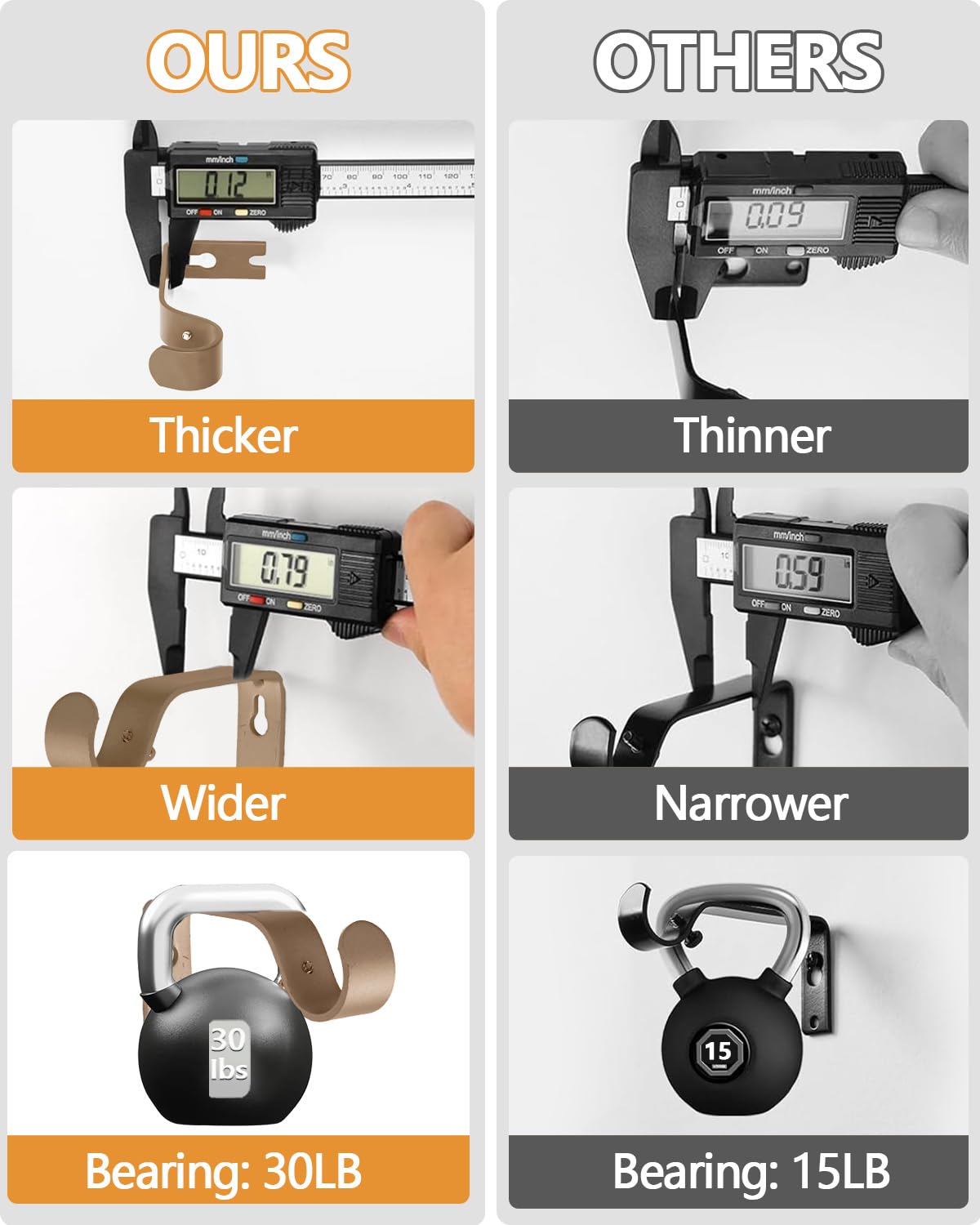 HIQTEK brackets and hardware layout showing all components for straightforward assembly