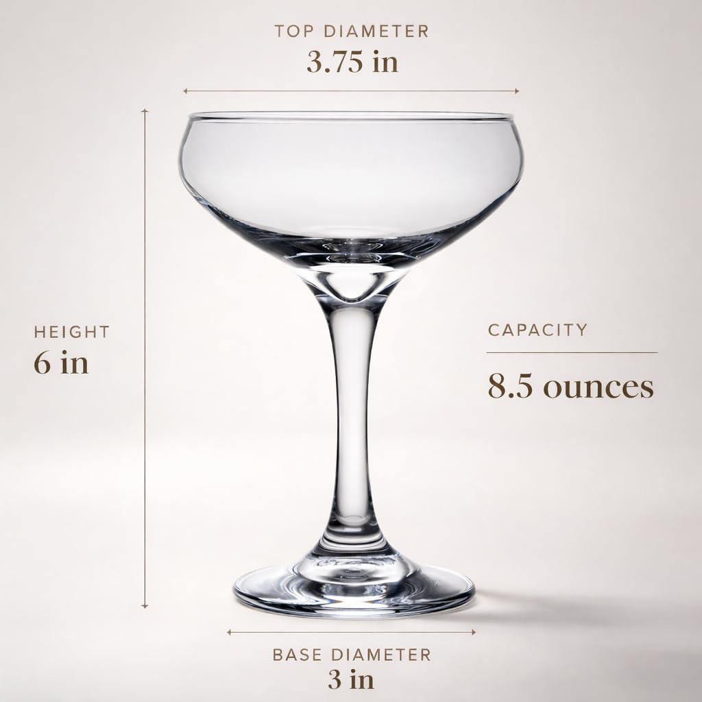 HISTORY COMPANY top view of coupe bowl revealing wide rim for aroma benefit