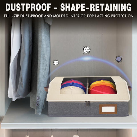 HISULIV adjustable divider detail securing different hat sizes and preserving shape