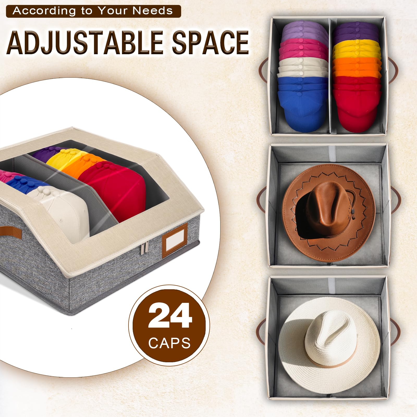 HISULIV stacked boxes in closet saving space and creating tidy vertical storage