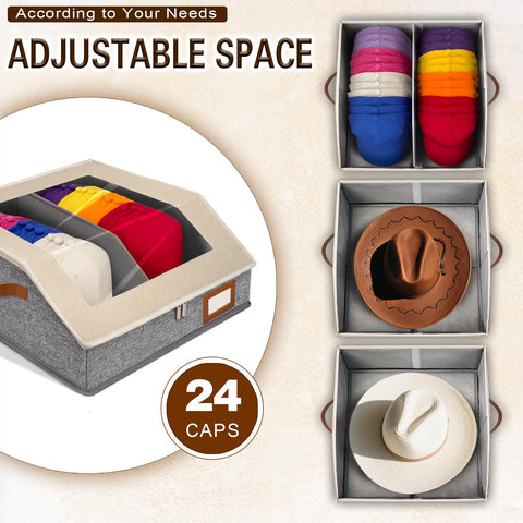 HISULIV stacked boxes in closet saving space and creating tidy vertical storage