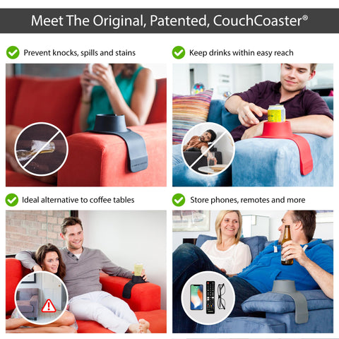 HIT PRODUCTS CouchCoaster silicone texture close-up demonstrating non-slip grip