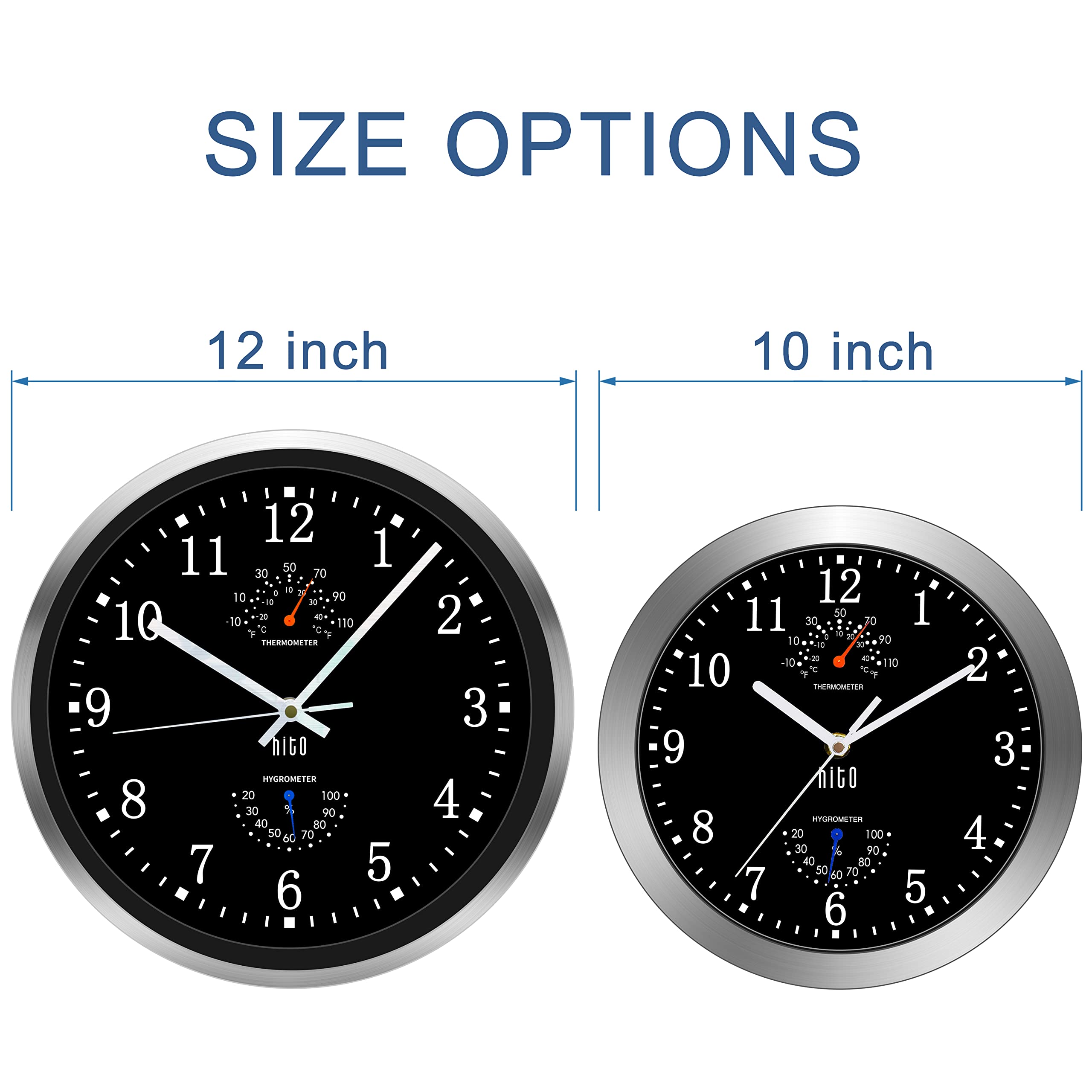 HITO glass cover detail protecting dial and reducing glare