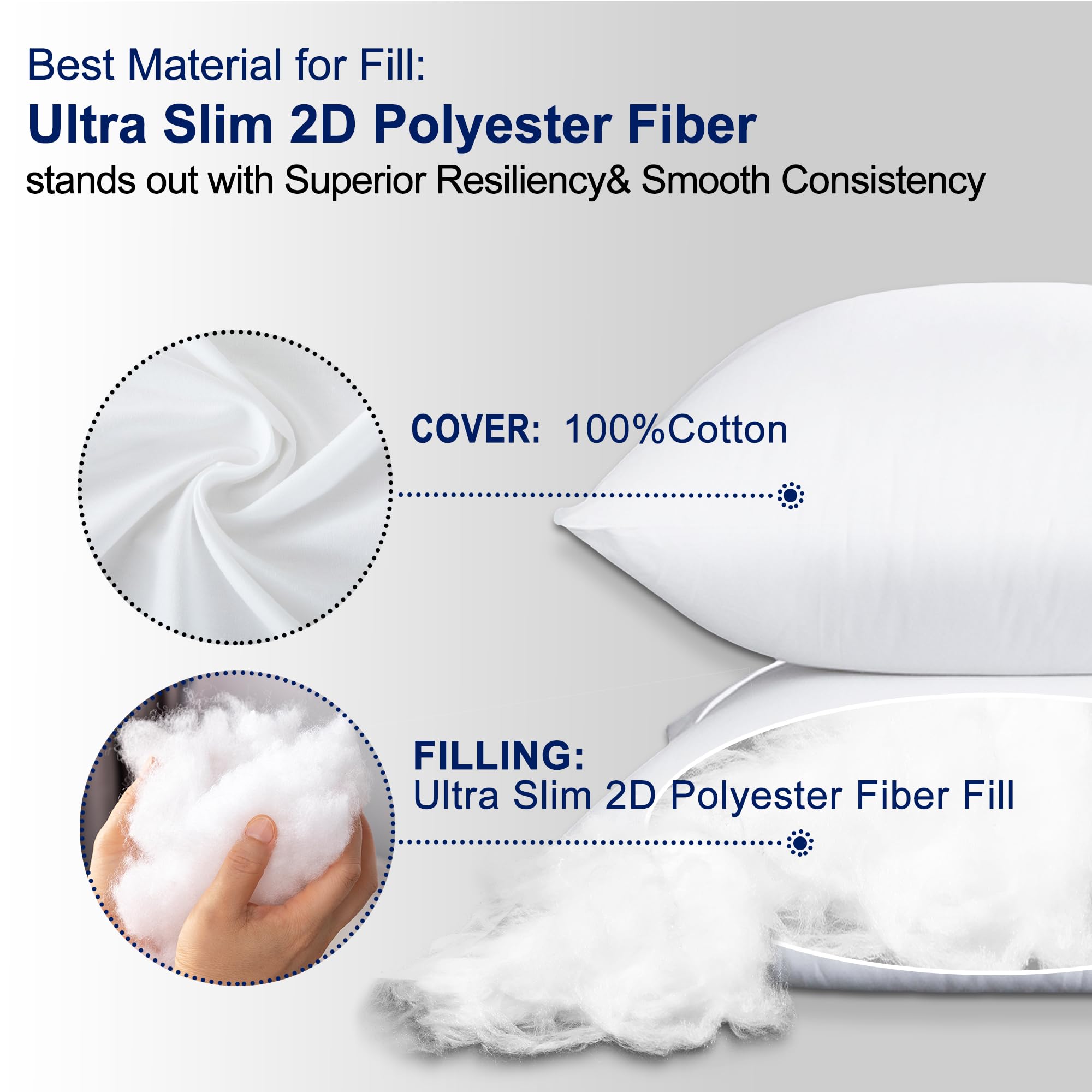 HITO insert inside decorative cover demonstrating plump finished look