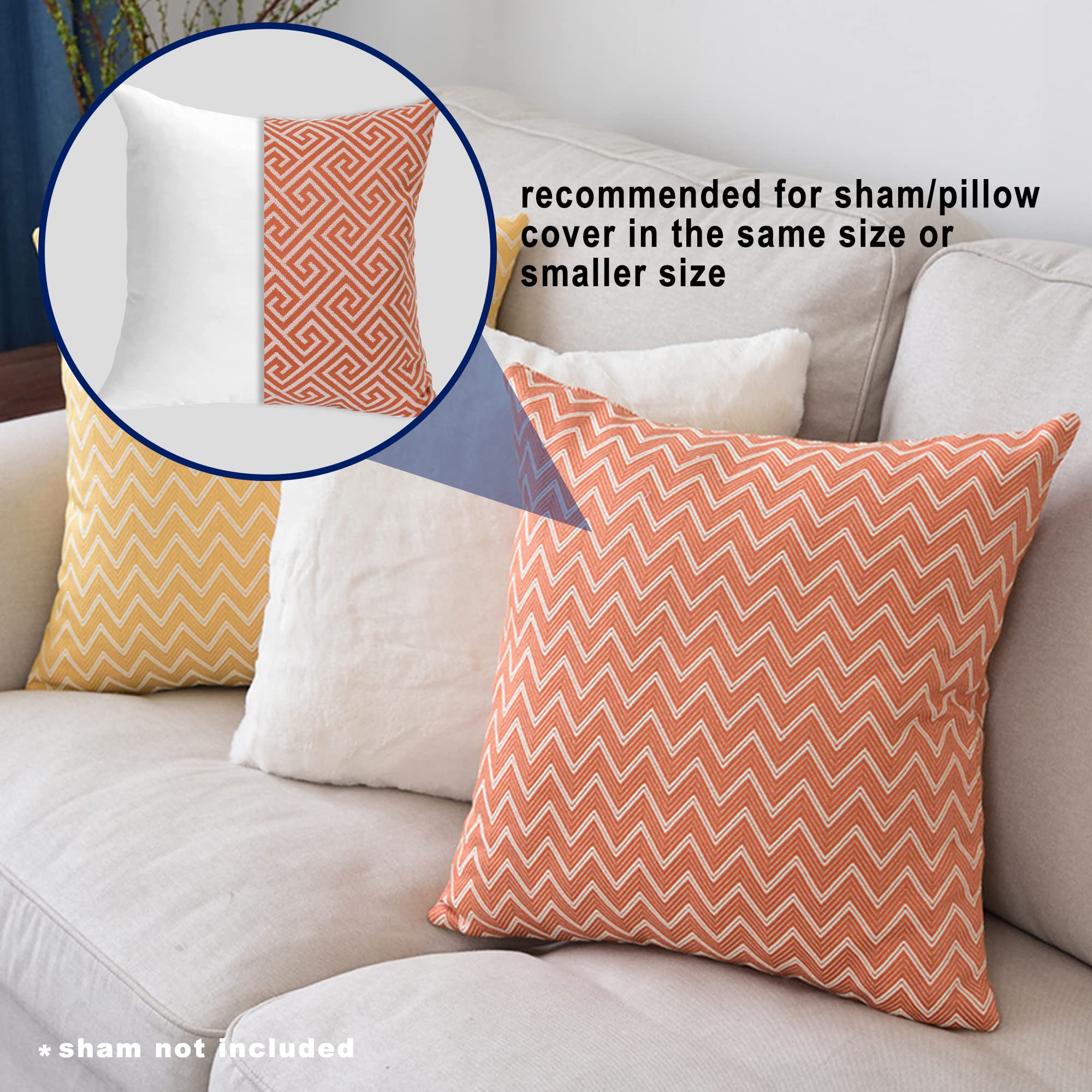 HITO styled living room pillows using inserts for decorative fullness