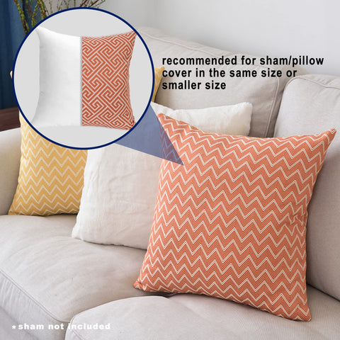HITO styled living room pillows using inserts for decorative fullness