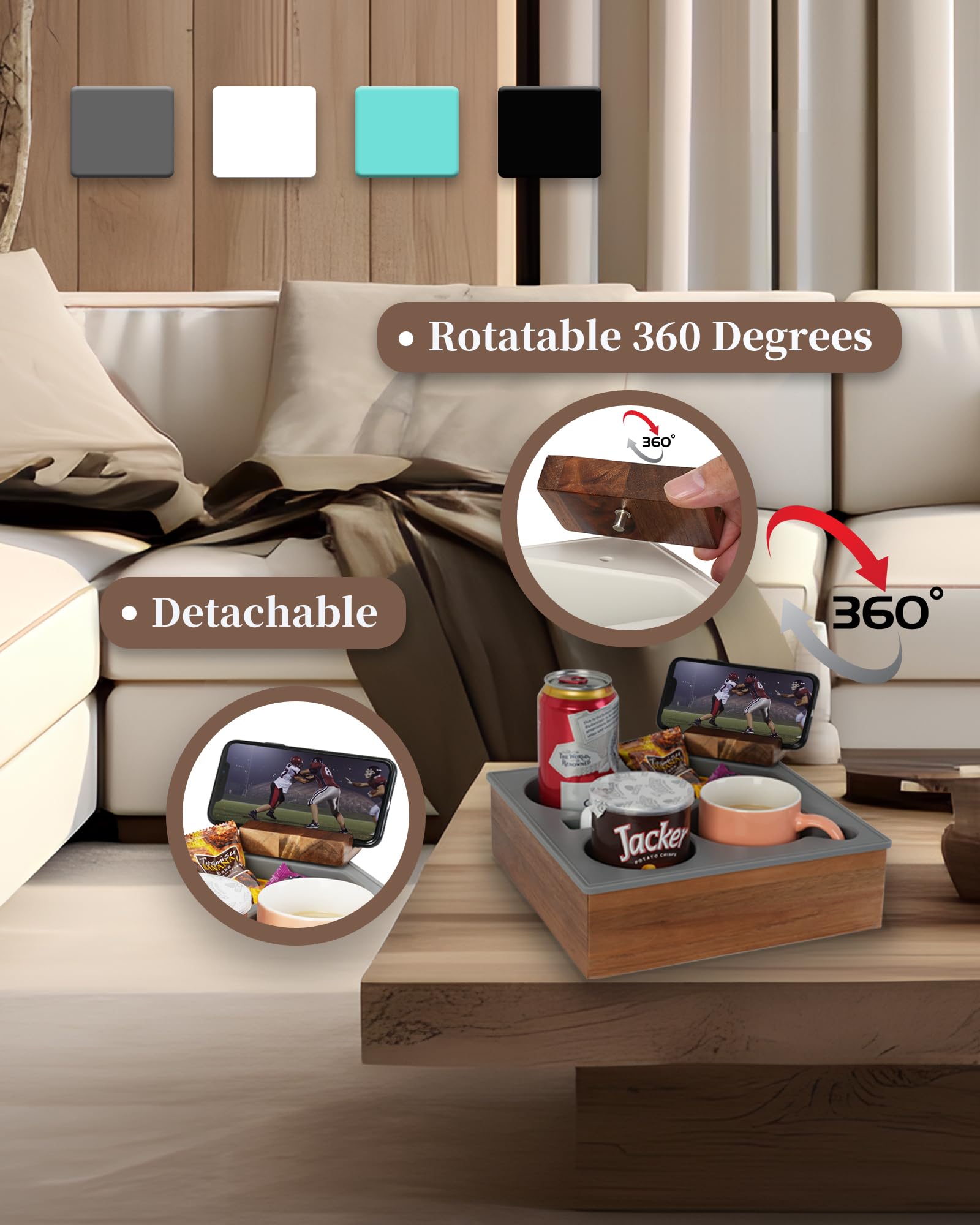 Hitseon installed on a car backseat offering secure storage and travel convenience