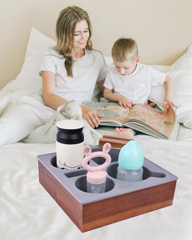 Hitseon acacia wooden base detail providing stable support and anti-warp durability