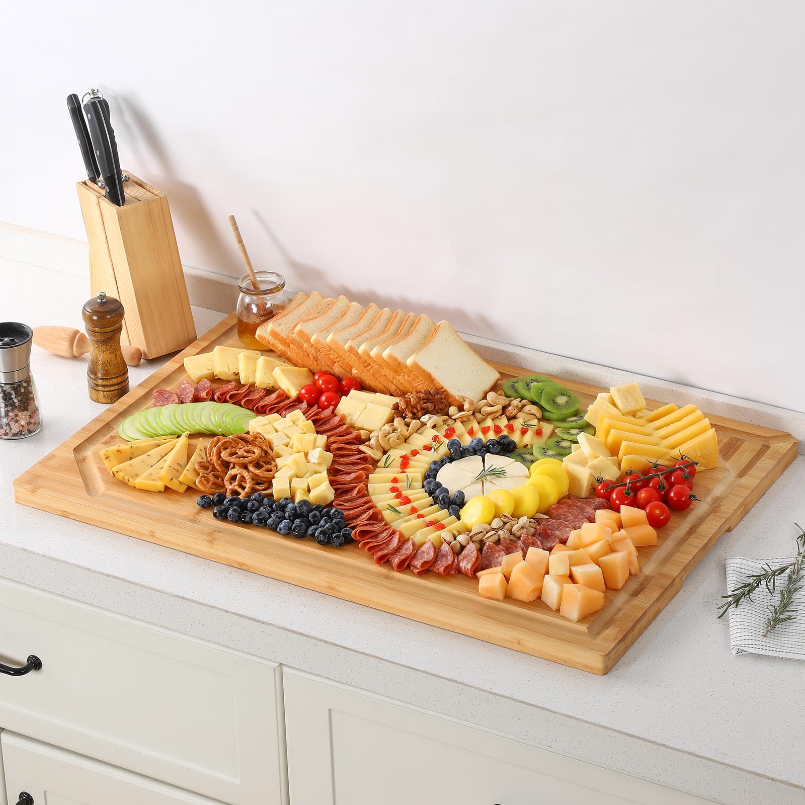 HIWARE board beside sink showing scale and large workspace benefit