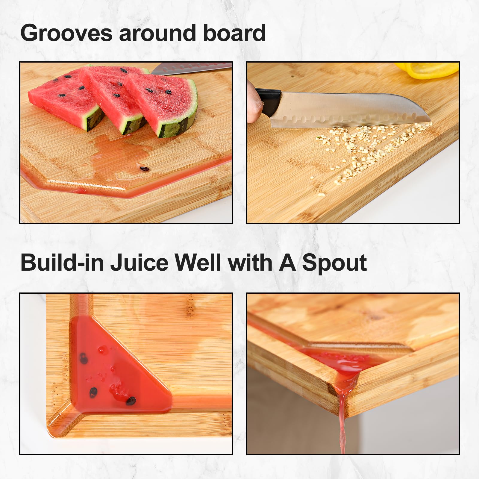 HIWARE board in use slicing a turkey for effortless carving and serving