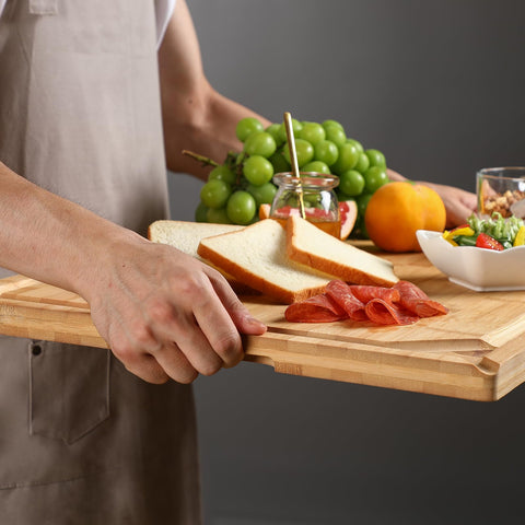 HIWARE placed as stovetop cover to expand prep space and protect burners