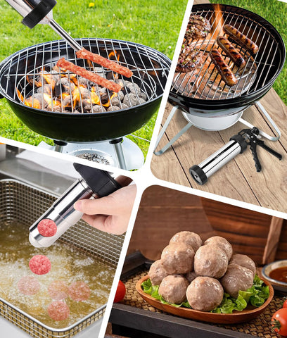 HK barrel and stomper pictured to maximize meat capacity