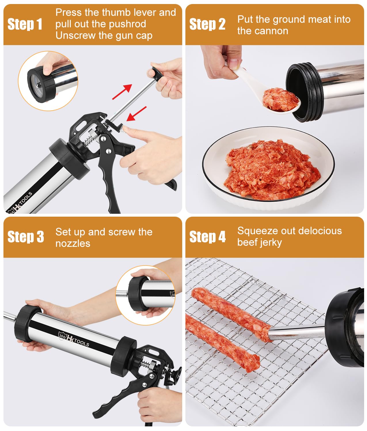 HK close-up handle demonstrating smooth extrusion control