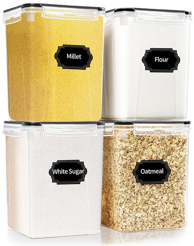 HKJ Chef front packaging view showing four organized containers and tidy pantry benefit