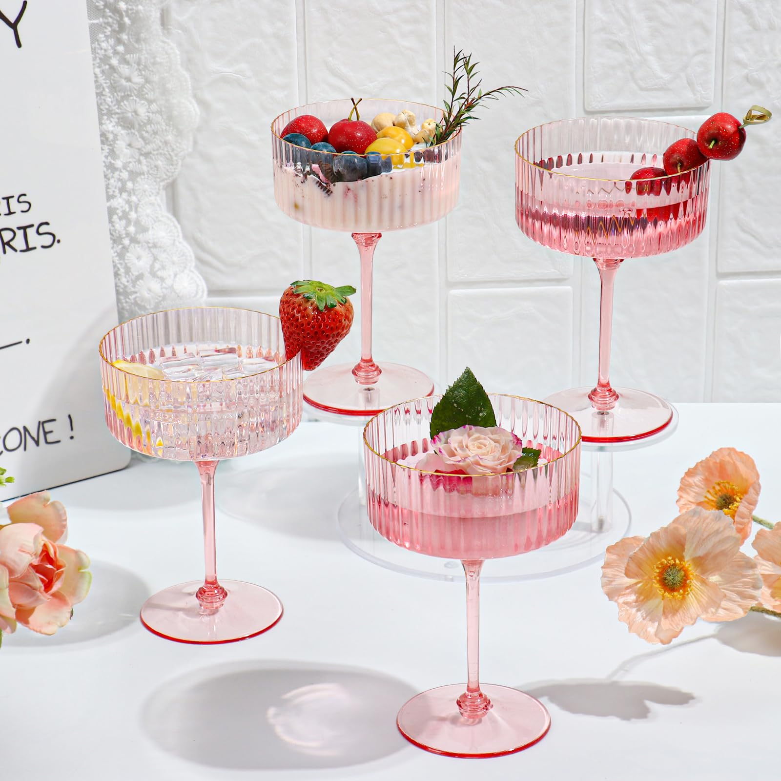 HKSZEH coupe used for mousse dessert showcasing versatile serving idea