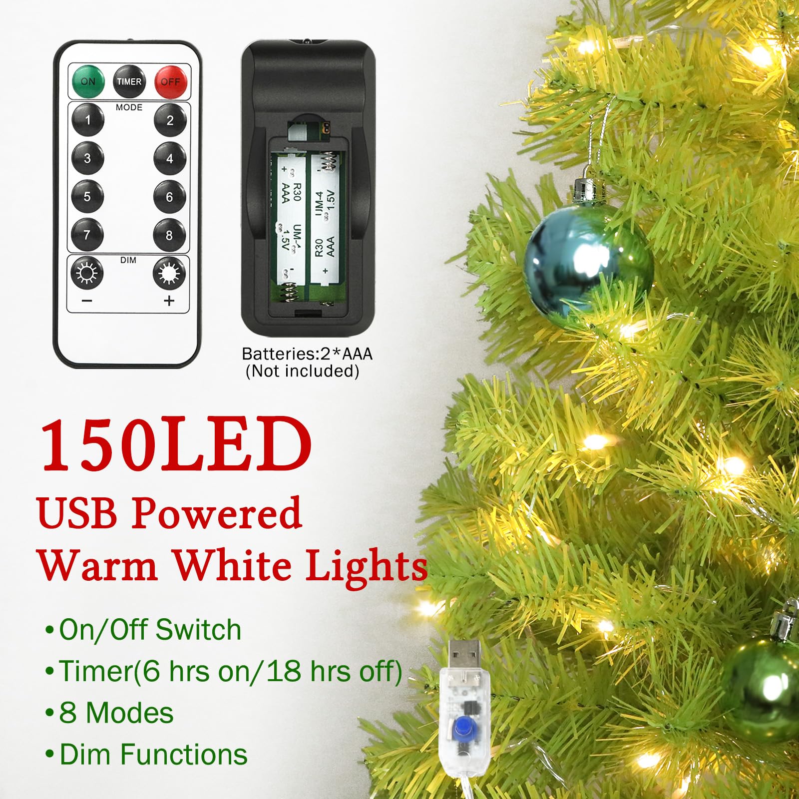 HMASYO LED lights with remote demonstrating lighting modes and easy ambiance control
