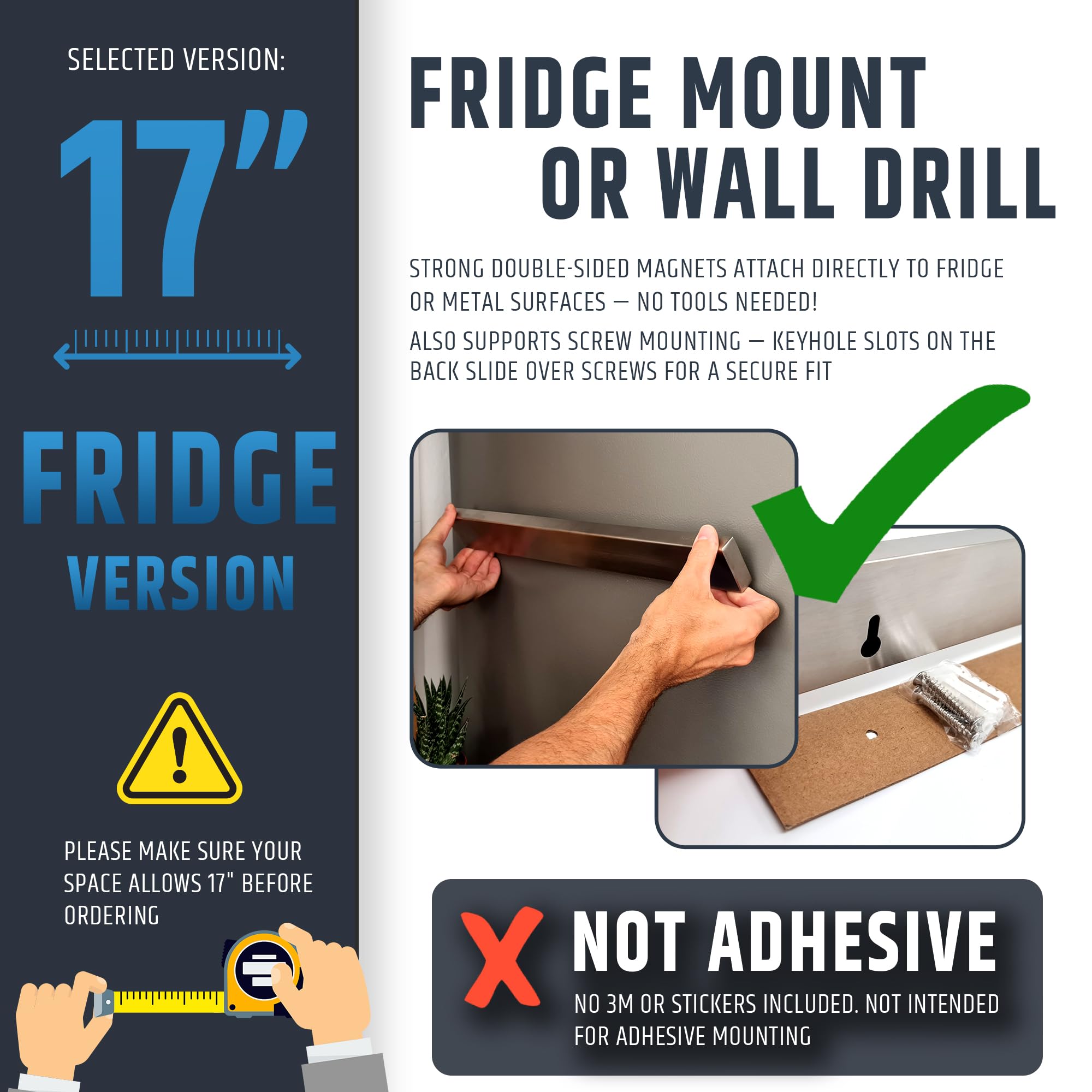 HMmagnets visible magnet detail demonstrating strong fridge attachment