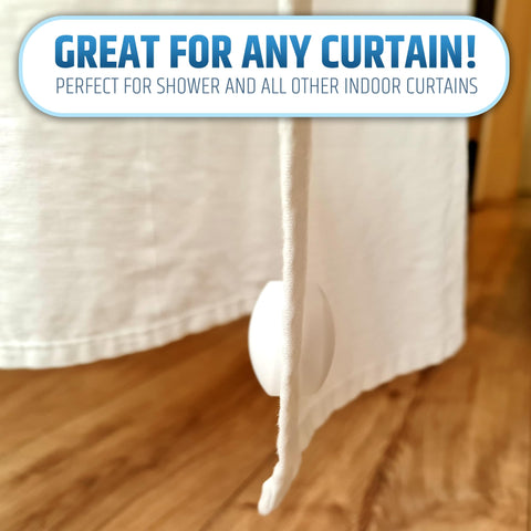 HMmagnets securing outdoor drape against wind showing versatile outdoor stability