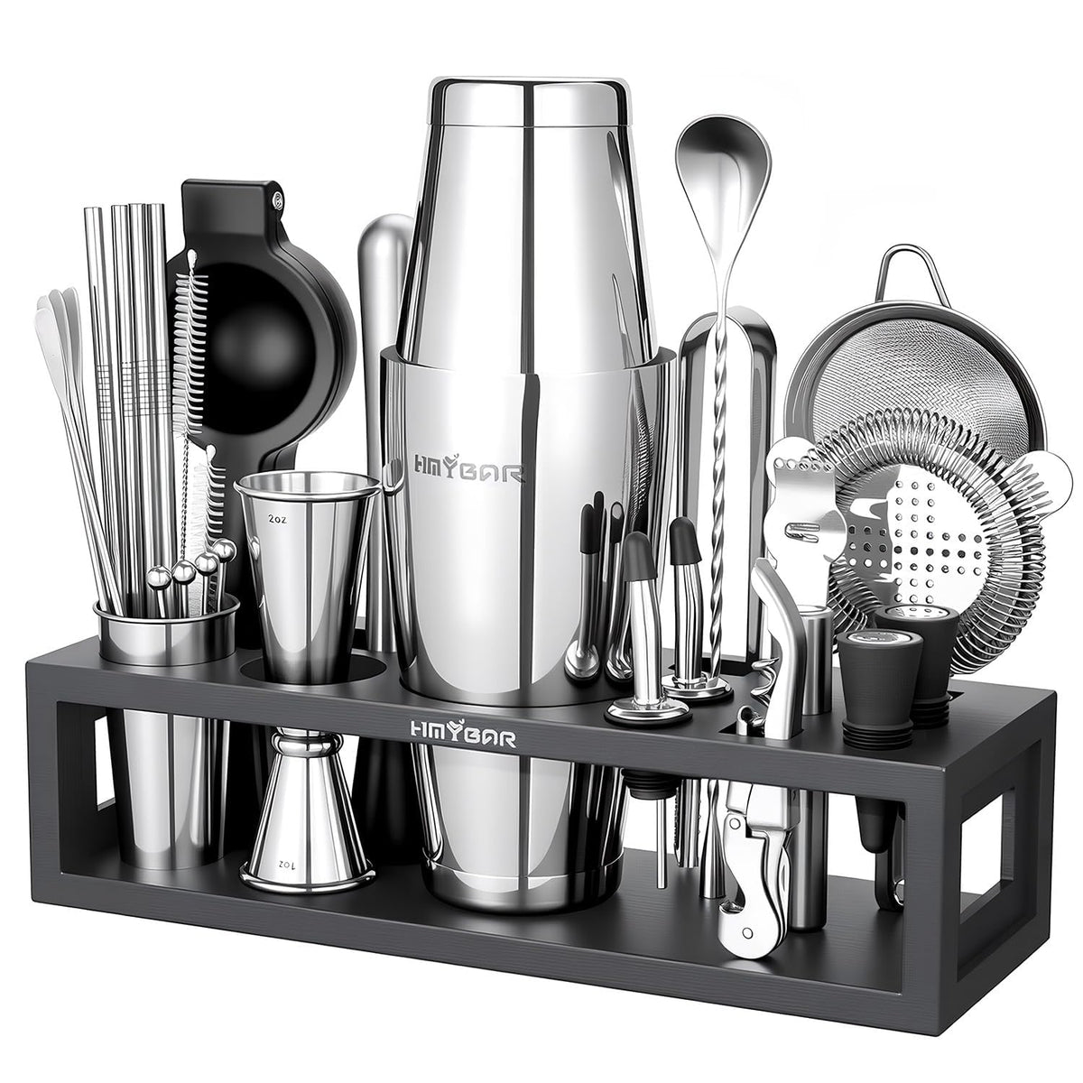 HMYBAR front packaging with stand showing organized tools and visual appeal