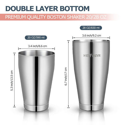 HMYBAR measuring jigger detail showing accurate pours and durability