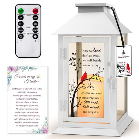 HN HAIINAA lantern front view showing elegant memorial design and soothing light