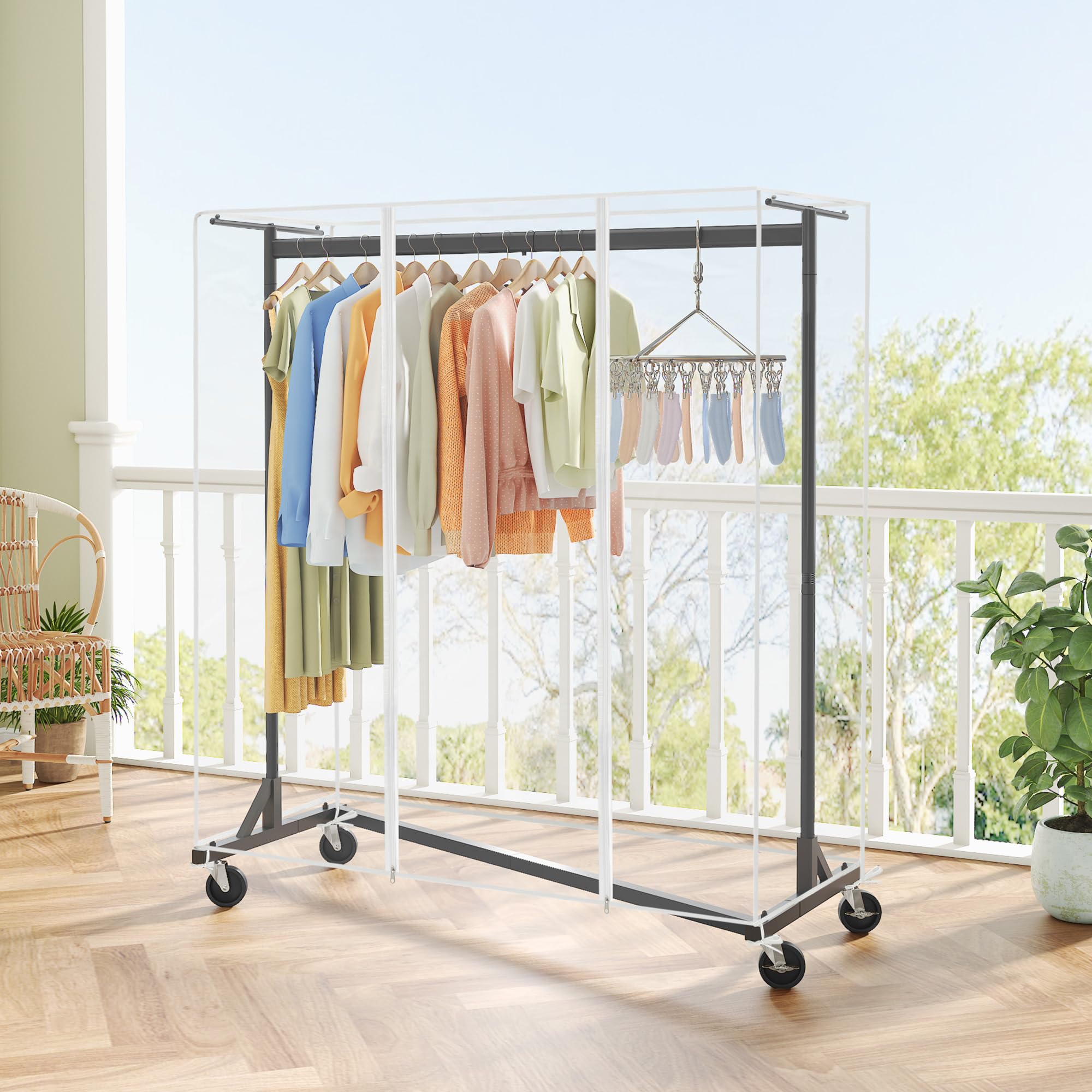 Hoctieon folded cover and accessories showing easy storage and included parts