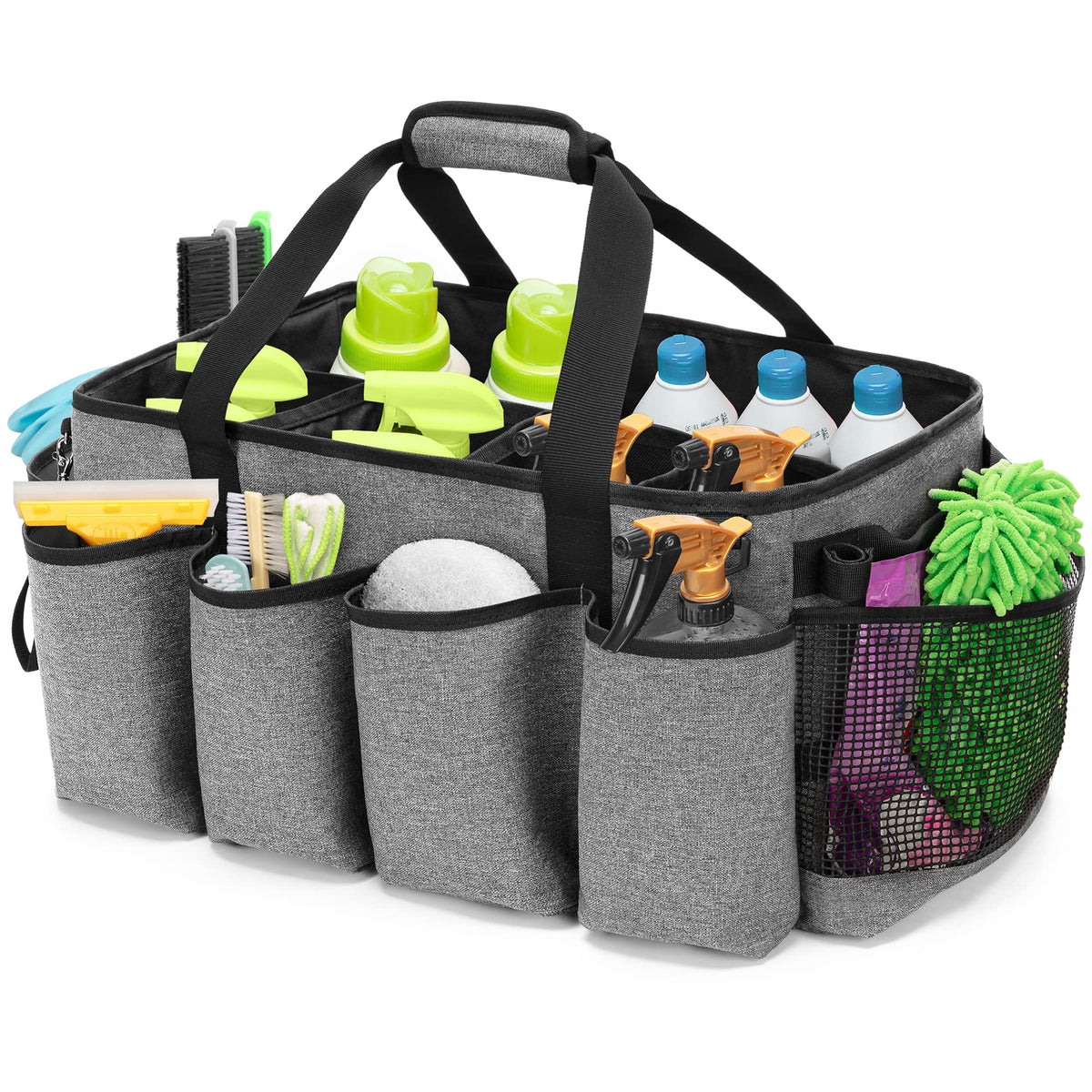HODRANT caddy front view showing organized supplies for quick access
