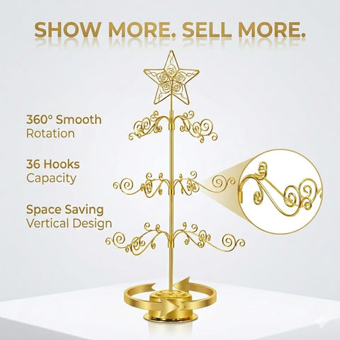 HOHIYA tree loaded with Christmas ornaments creating an attractive display