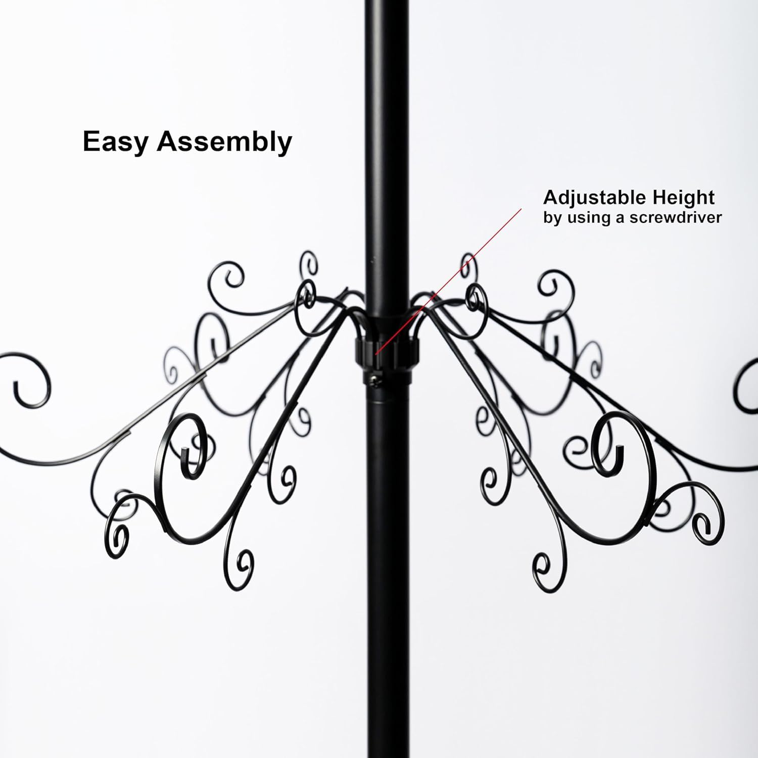 HOHIYA lower tier holding heavier ornaments to show secure weight support