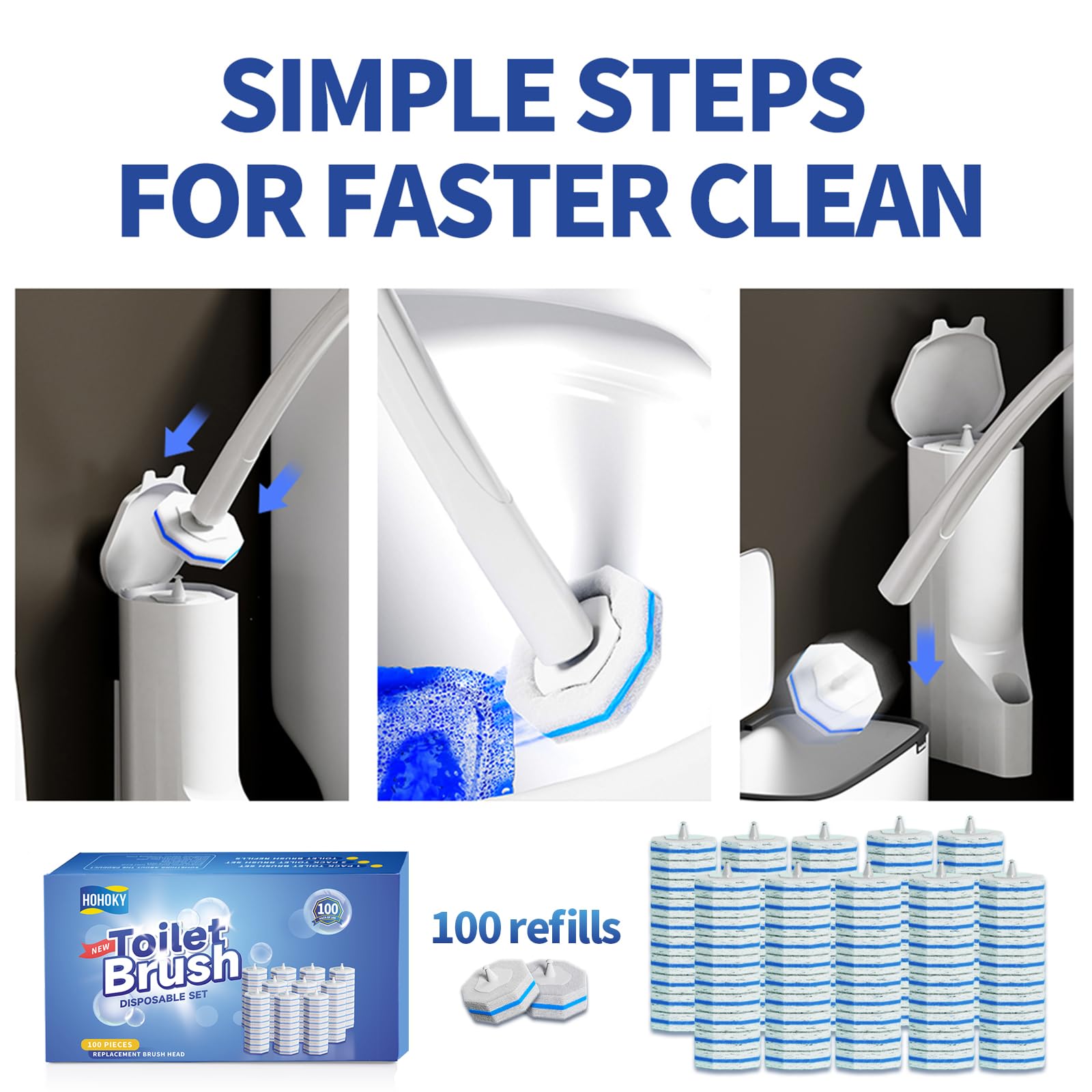 Hohoky wet sponge producing foam to activate built-in cleaner quickly