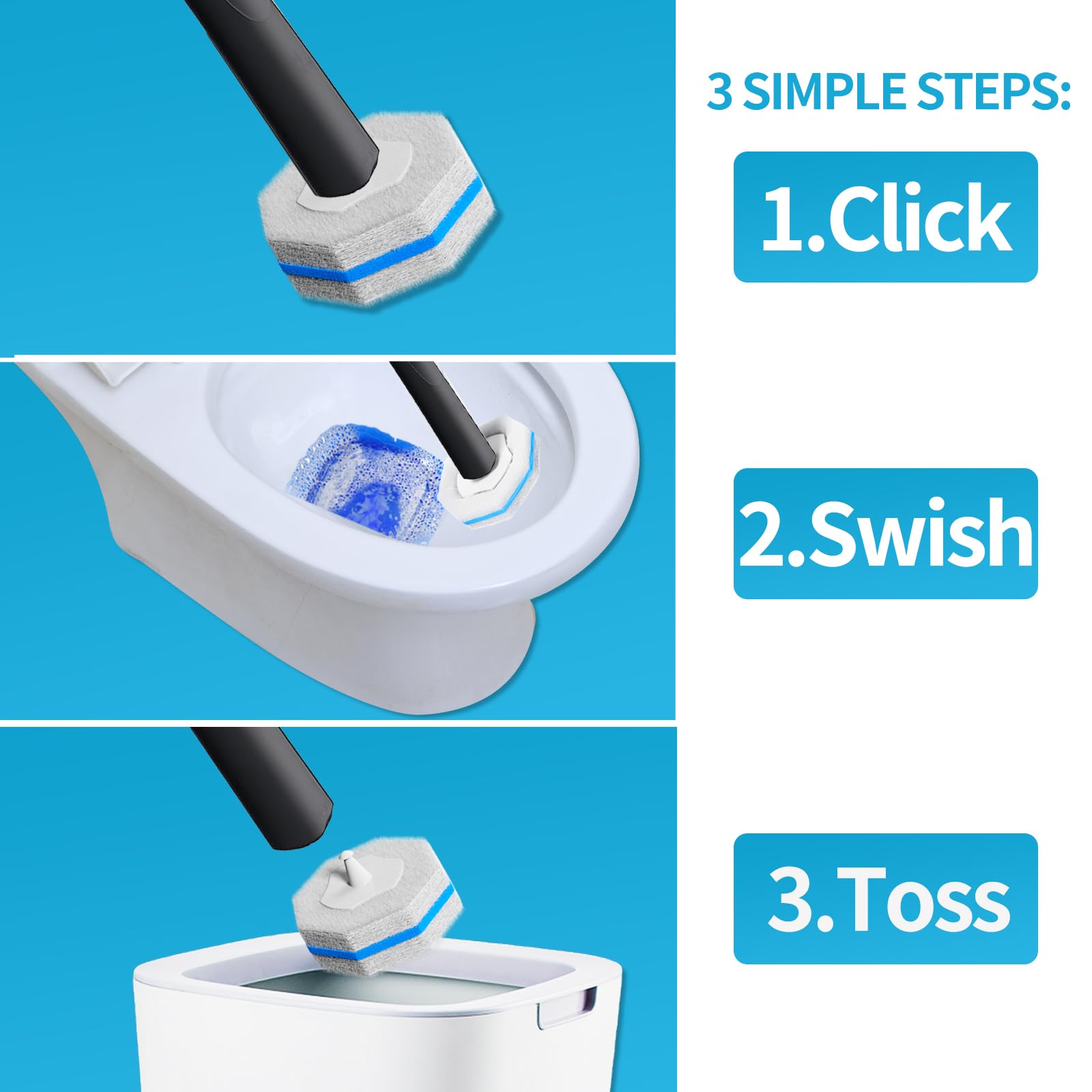 Hohoky holder mounted on tile using adhesive for tool-free installation