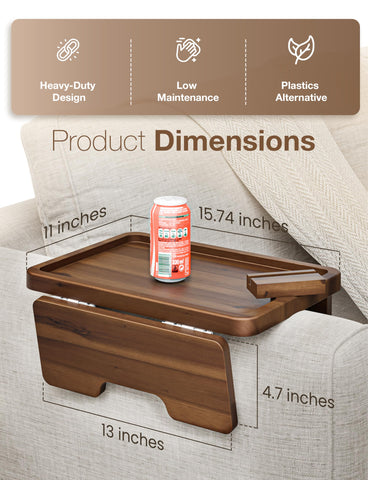 HOLANA acacia wood close-up grain detail highlighting durable natural texture