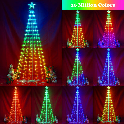 Holaurora lights reacting to music illustrating sync feature and lively effects