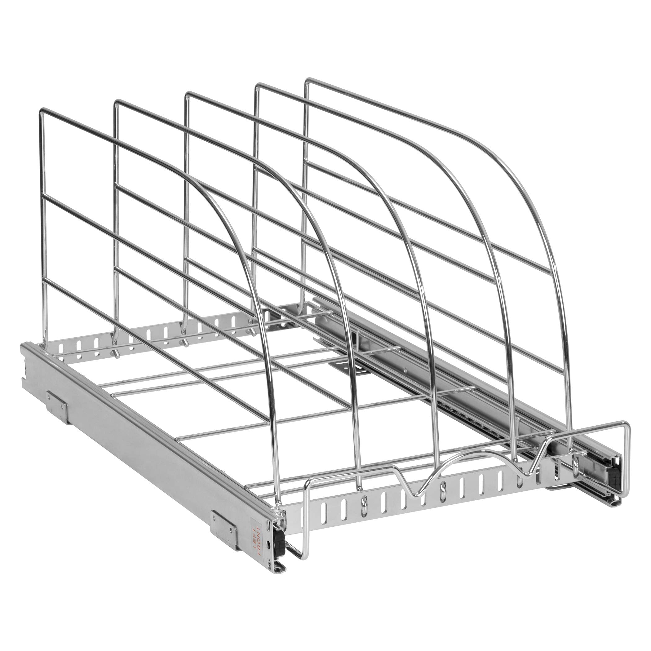 HOLDN’ STORAGE adjustable divider close-up showing secure tray separation for organized storage