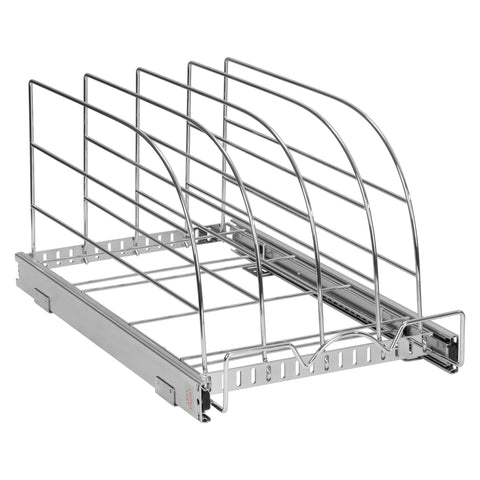 HOLDN’ STORAGE adjustable divider close-up showing secure tray separation for organized storage